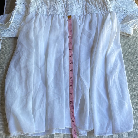 Cute off-shoulder summer white dress - Picture 7 of 12